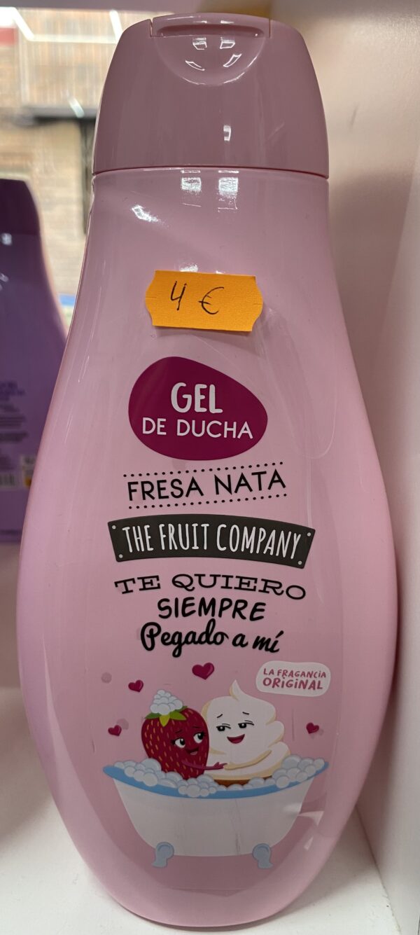 Gel de ducha Nata y fresa