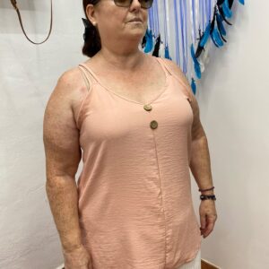 Blusa botones Salmón