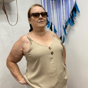 Blusa botones Beis